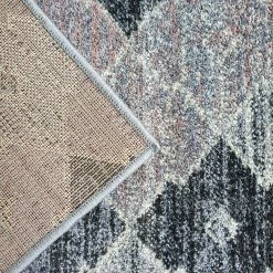 Xrugs Dusty Pink Grey Rug Geometric Pattern Small Large Carpet Woven Living Room Bedroom Mat Modern