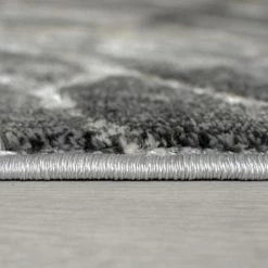 Xrugs Grey Marble Rug Modern Patterned Carpet Soft Woven Bedroom Living Room Floor Mat