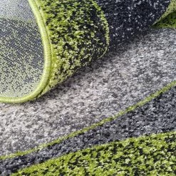 Xrug Green And Grey Blue Rug Patterned Rugs Carpets Woven Low Pile Living Room Mat Small Large 80x150 120x170 160x230 Modern