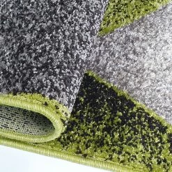 Xrug Green And Grey Blue Rug Patterned Rugs Carpets Woven Low Pile Living Room Mat Small Large 80x150 120x170 160x230 Modern