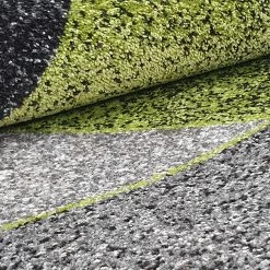 Xrug Green And Grey Blue Rug Patterned Rugs Carpets Woven Low Pile Living Room Mat Small Large 80x150 120x170 160x230 Modern