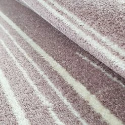 Xrugs Dusty Pink Rug Woven Rug Carpet Small Large Bedroom Living Room Area Mat White Cream Strips 12 Xrugs Dusty Pink Rug Woven Rug Carpet Small Large Bedroom Living Room Area Mat White Cream Strips