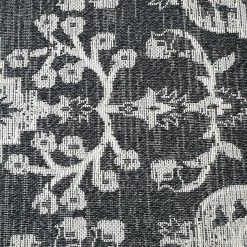 Xrugs Cotton Rugs Black Oriental Rug Cotton Washable Rugs Runners Grey Oriental Traditional Pattern Large Small Flat Weave Carpet