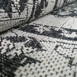 Xrugs Oriental Rug Runner 100% Cotton Natural Hallway Carpet Washable Natural Woven Mat - 75x300cm Cotton Rugs