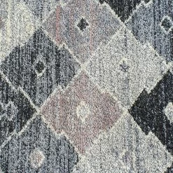 Xrugs Dusty Pink Grey Rug Geometric Pattern Small Large Carpet Woven Living Room Bedroom Mat Modern