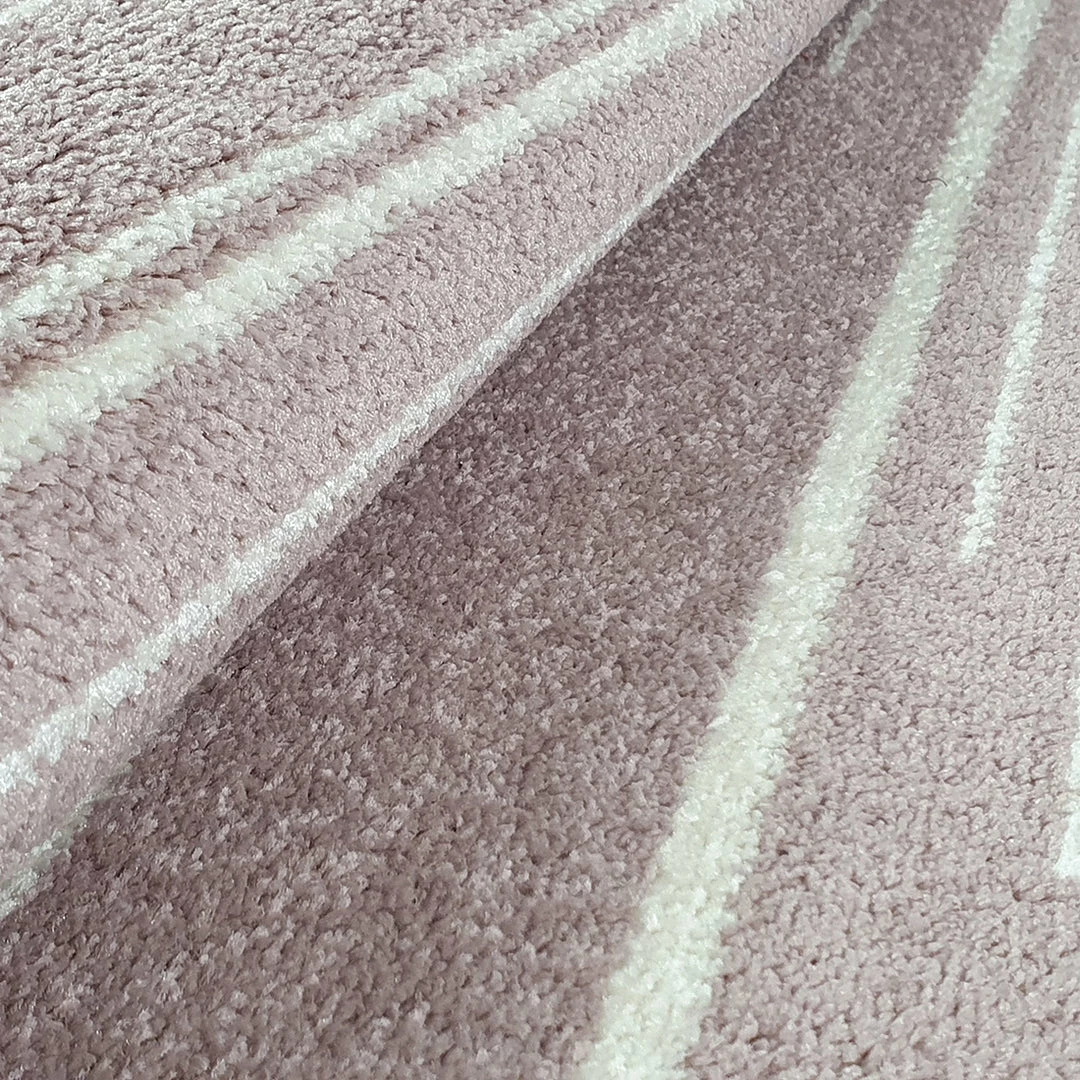Xrugs Dusty Pink Rug Woven Rug Carpet Small Large Bedroom Living Room Area Mat White Cream Strips 7 Xrugs Dusty Pink Rug Woven Rug Carpet Small Large Bedroom Living Room Area Mat White Cream Strips