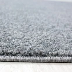 Xrugs Grey Rug Monochrome Silver Grey Carpet Plain Bedroom Living Room Mat Large Small Modern