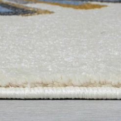 Xrug Baby Nursery Rug Cream White Kids Animal Carpet Lion Childrens Bedroom Play Mat