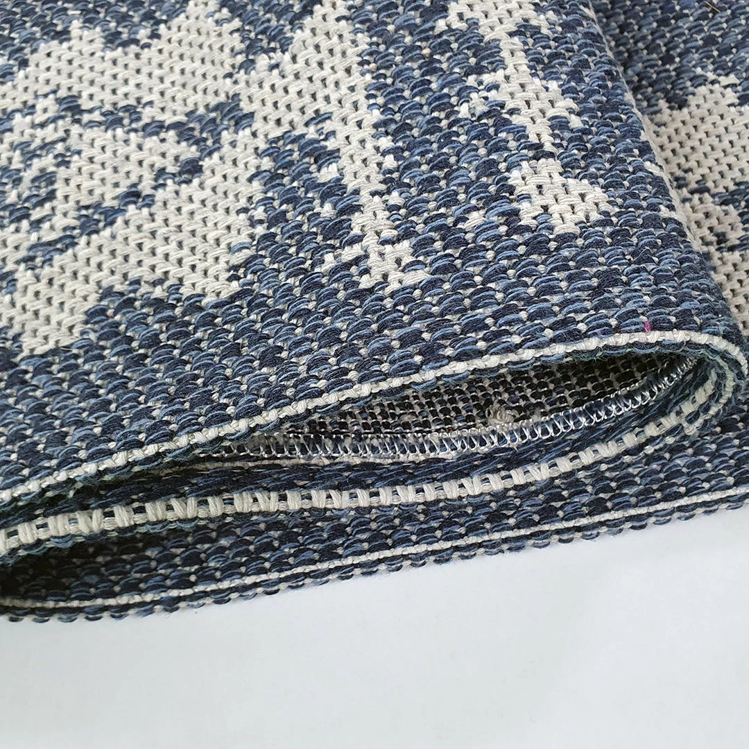 Xrugs Navy Blue Rug 100% Cotton Washable Rugs Runners Moroccan Pattern Flat Weave Area Mat Large Small 5 Xrugs Navy Blue Rug 100% Cotton Washable Rugs Runners Moroccan Pattern Flat Weave Area Mat Large Small