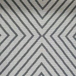 Xrugs Сream Geometric Rug 100% Cotton Large Small Woven Carpet Grey Pattern Area Mat