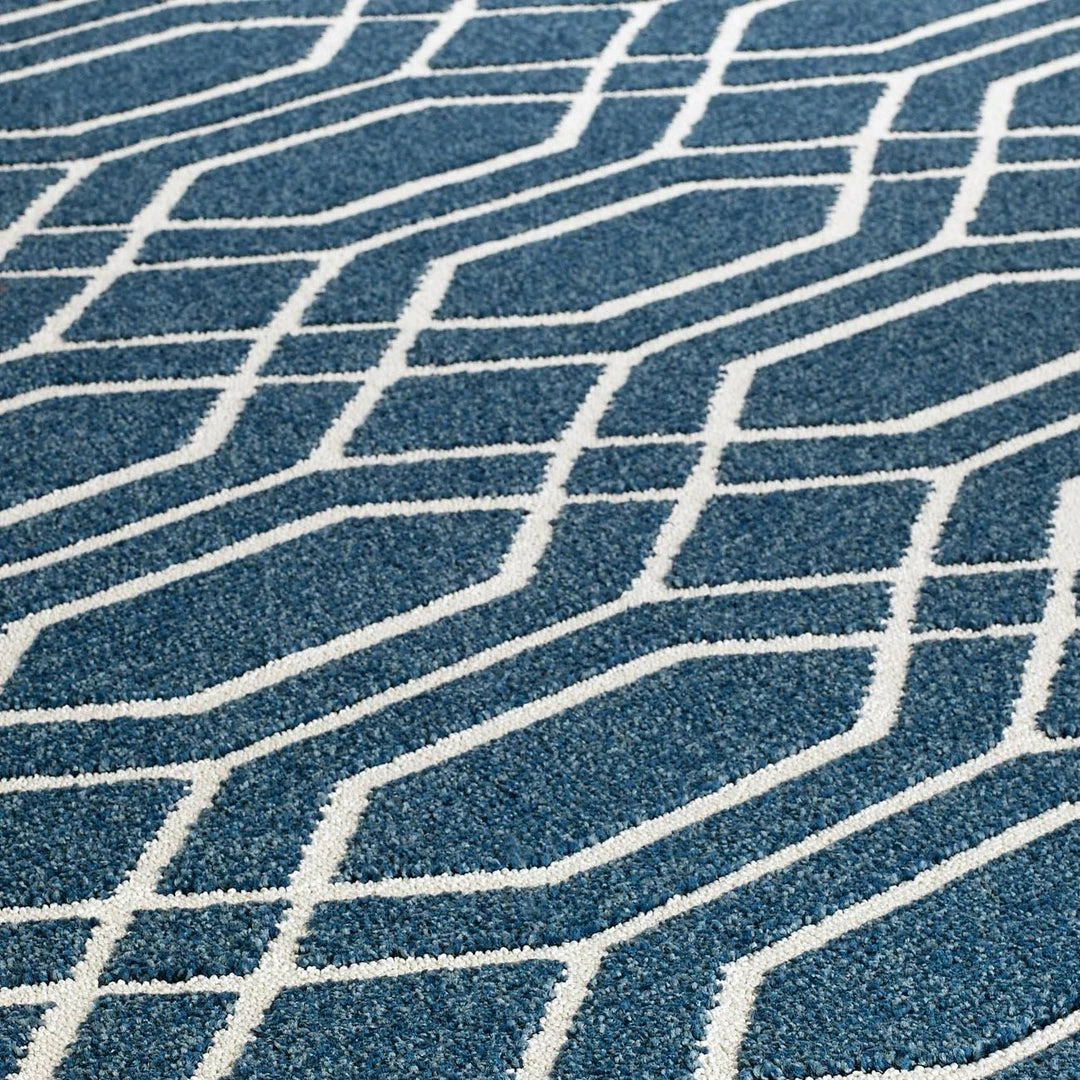 Xrug Outdoor Rug Navy Blue Moroccan Trellis Pattern Geometric Mat For Garden Patio Terrace Balcony Outdoor Rugs 2 Xrug Outdoor Rug Navy Blue Moroccan Trellis Pattern Geometric Mat For Garden Patio Terrace Balcony Outdoor Rugs