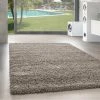 Xrugs Fluffy Rug Grey Beige Deep Pile Shaggy Mats Modern Plain Room Carpet Small Large