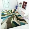 Xrugs Modern Rugs Green Beige Blue Thick Carpet Contour Pattern Abstract New Room Mats