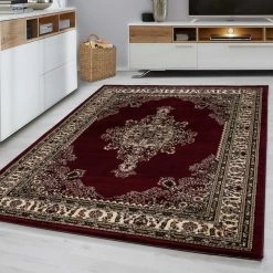 Xrugs Oriental Rug Red And Beige Pattern Border Carpet Bedroom Floor Mat Small X Large Modern