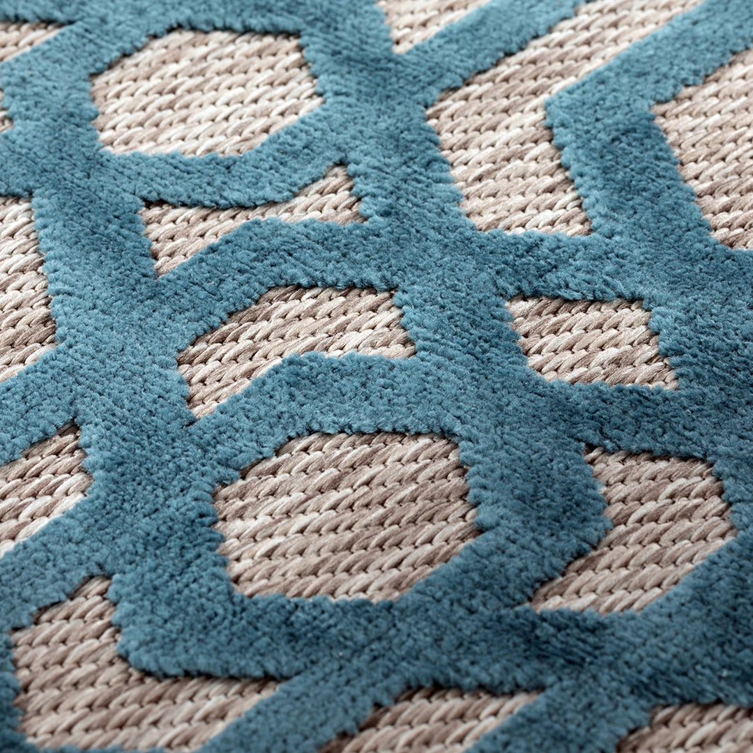 Xrugs Modern Teal Rug Blue Beige Carpet Large Small Runner Round Flat Weave Trellis Room Mat 4 Xrugs Modern Teal Rug Blue Beige Carpet Large Small Runner Round Flat Weave Trellis Room Mat