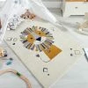 Xrug Baby Nursery Rug Cream White Kids Animal Carpet Lion Childrens Bedroom Play Mat