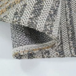 Xrugs Grey Rug Modern Shabby Chick Pattern 100% Cotton Small Large XL Washable New Mat Flat Weave Rugs Stirped Diamond Design