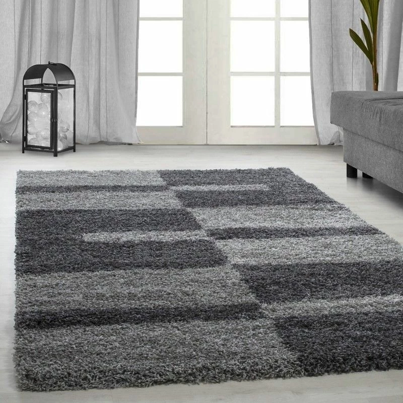 Xrugs Shaggy Rugs Grey Geometric Pattern Mat High Pile Fluffy Bedroom Hallway Carpets 1 Xrugs Shaggy Rugs Grey Geometric Pattern Mat High Pile Fluffy Bedroom Hallway Carpets