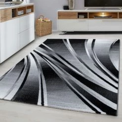 Xrugs Grey Abstract Rug Modern Designer Pattern Carpet Room Floor Hall Mat Small Large