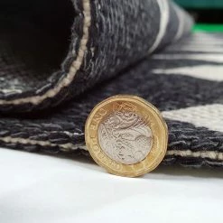 Xrugs Cotton Rugs Modern Black Rug 100% Cotton Washable Large Small Living Room Carpet Diamond White Cream Pattern Flat Woven Mat