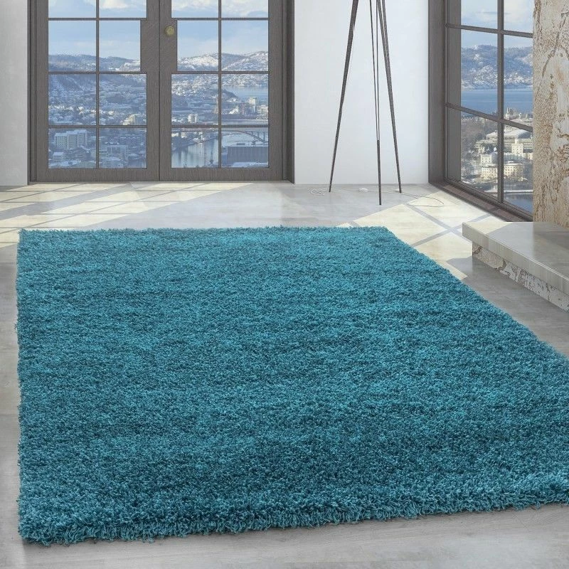 Xrugs Deep Pile Shaggy Rug New Modern Blue Fluffy Floor Carpet Plain Living Room Mat 1 Xrugs Deep Pile Shaggy Rug New Modern Blue Fluffy Floor Carpet Plain Living Room Mat