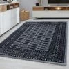 Xrugs Modern Oriental Rugs Grey Black Border Design Pattern Carpet Small Large Room Floor Mat