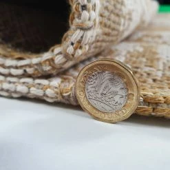 Xrugs Modern Abstract Rug Cotton Beige Mustard Cream Distressed Pattern Large Small Runner Flat Weave Mat