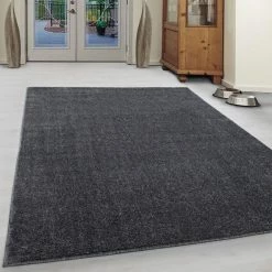 Xrugs Grey Bedroom Rug Small X Large Plain Woven Carpet Modern Dining Room Hallway Mat