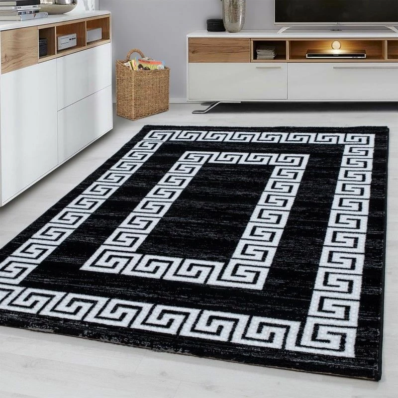 Xrugs Black And White Rug Modern Greek Style Border Mats Small Large Room Floor Hall Carpet 1 Xrugs Black And White Rug Modern Greek Style Border Mats Small Large Room Floor Hall Carpet