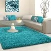 Xrugs Shaggy Rug Modern Blue High Pile Fluffy Mat Small Large Plain Living Room Carpet