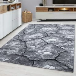 Xrugs Abstract Rug Modern Designer Grey Black Carpet Small Large Dining Room Floor Mat