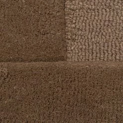 Xrugs Modern Brown Patterned Rug Plain Living Room Bedroom Geometric Carpet Mat Large Small