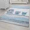 Xrugs Kids Animal Rug Grey Blue White Baby Nursery Carpet Childrens Bedroom Floor Mats