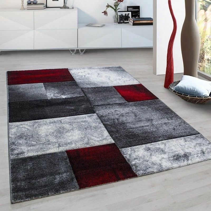 Xrugs Geometric Rug Red Black Grey Check Pattern Mat Small X Large Runner Area Carpets 1 Xrugs Geometric Rug Red Black Grey Check Pattern Mat Small X Large Runner Area Carpets
