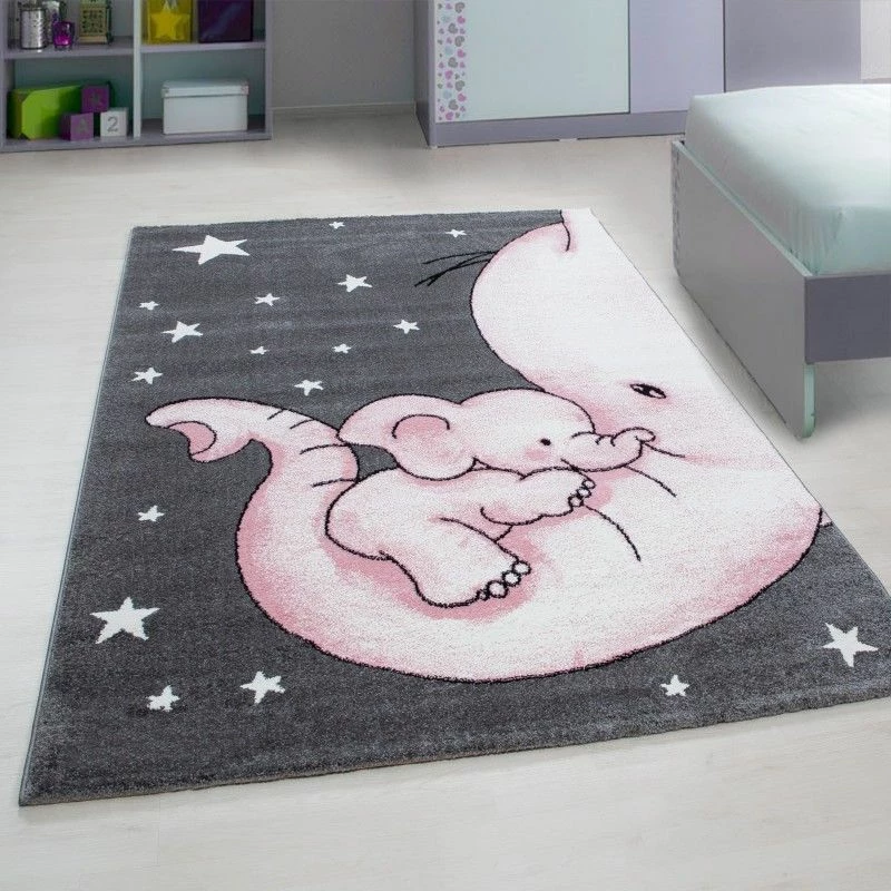 Xrug Childrens Animal Rug Grey Pink Elephant Nursery Carpet Kids Play Baby Room Mats 1 Xrug Childrens Animal Rug Grey Pink Elephant Nursery Carpet Kids Play Baby Room Mats