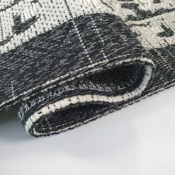 Xrugs Oriental Rug Runner 100% Cotton Natural Hallway Carpet Washable Natural Woven Mat - 75x300cm Cotton Rugs