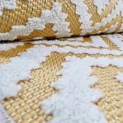 Xrug Outdoor Rug Yellow Cream Large XL Small Patio Garden Decking SOFT Geometric Mat Outdoor Rugs