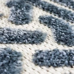 Xrug Outdoor Rug Teal Blue Large Small - Decking, Patio, Garden - SOFT Geometric Mat Outdoor Rugs