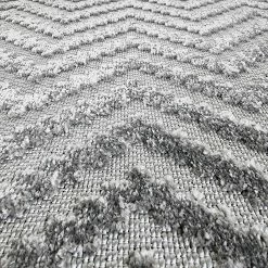 Xrug Outdoor Rugs Outdoor Rug Silver Grey Large XL Small Zig Zag Chevron For Garden Patios Decking Gazebo Soft Woven Geometric Mat