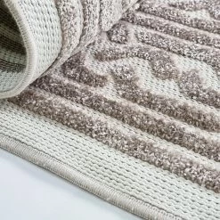 Xrug Outdoor Rugs Outdoor Rug Beige Cream Large XL Small For Garden Patios Decking Gazebo Soft Woven Greek Key Geometric Mat