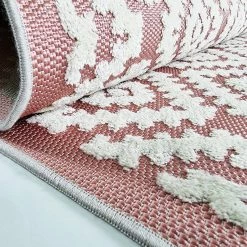 Xrug Outdoor Rug Pink White Decking Patio Garden SOFT Diamond Mat Large Small Carpet