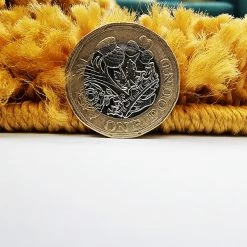 Xrug Shaggy Rug Yellow Mustard Gold Soft Fluffy Geometric Diamond Carpet Large XL Small For Bedroom Living Room