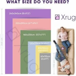 Xrugs Modern Floral Rug Ivory Grey Cream Pink Low Pile Woven Carpet Bedroom Floor Mat