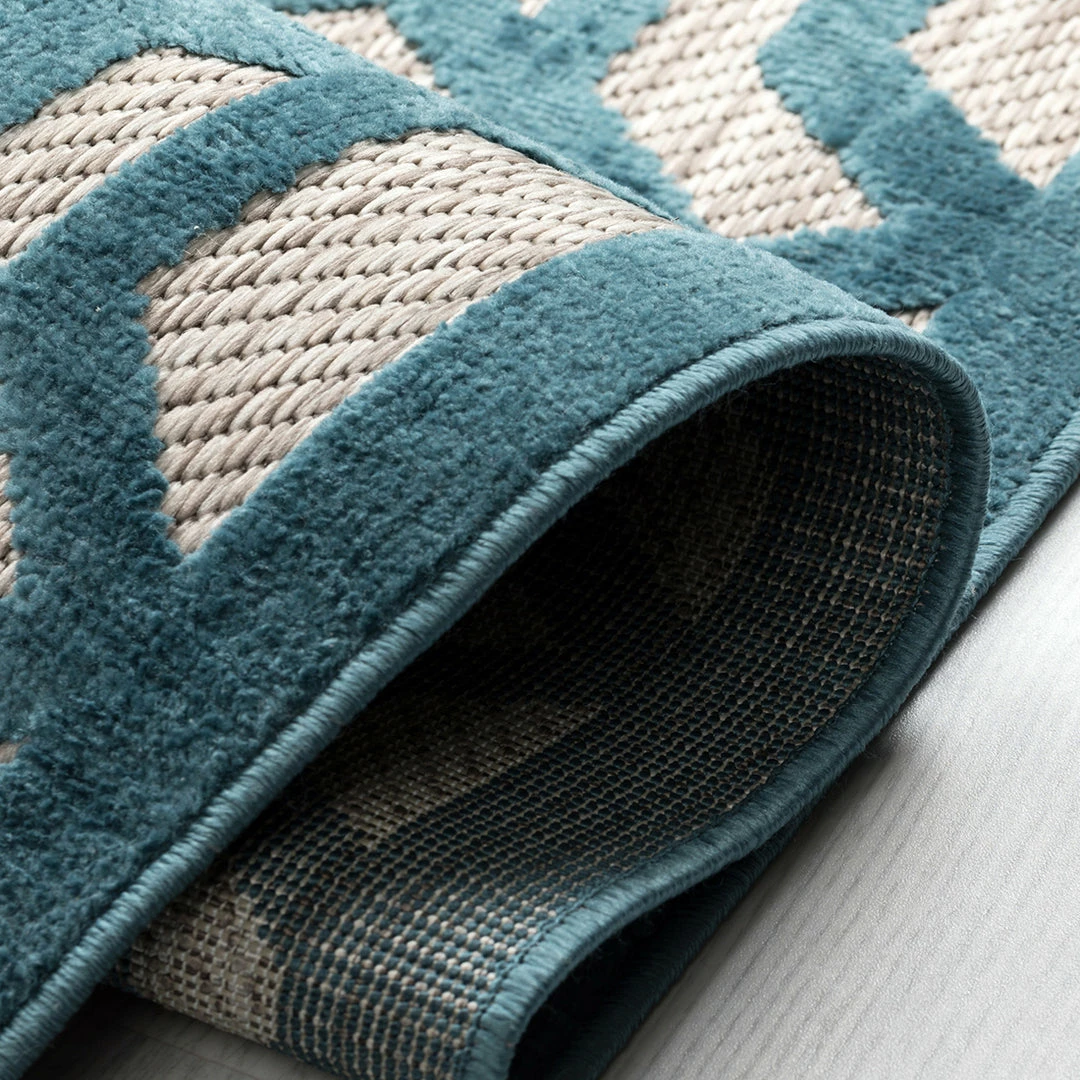 Xrugs Modern Teal Rug Blue Beige Carpet Large Small Runner Round Flat Weave Trellis Room Mat 2 Xrugs Modern Teal Rug Blue Beige Carpet Large Small Runner Round Flat Weave Trellis Room Mat