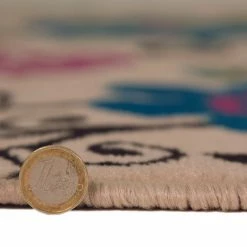 Xrugs Cream Floral Rug Blue Pink Green Modern Pattern New Mat Large Living Room Carpet