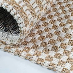 Xrugs Cotton Rugs Small Extra Large Runners Mustard Yellow Cream White Washable Flat Weave Carpets Striped Woven Area Mats