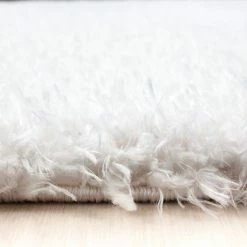 Xrugs Cream Fluffy Rug Deep Pile Shaggy New Modern Mat Small X Large Round Room Carpet