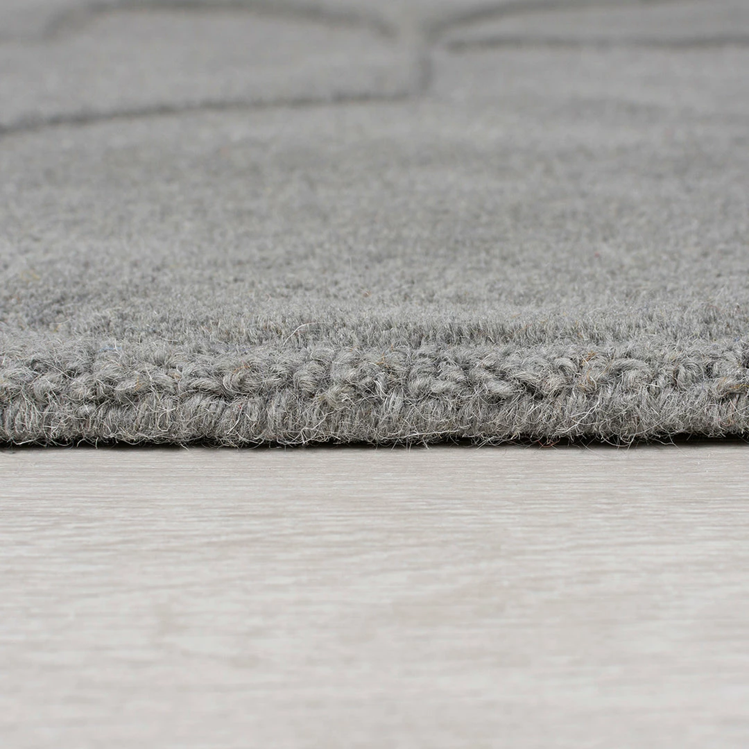 Xrugs Grey Rug Bedroom Living Room Plain Circle Tufted Pattern Large Small Carpet Mat 3 Xrugs Grey Rug Bedroom Living Room Plain Circle Tufted Pattern Large Small Carpet Mat