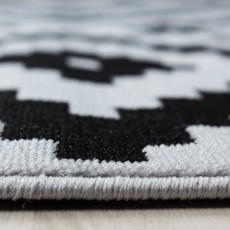 Xrugs Geometric Rug Black And Grey Check Pattern Carpet Small Large Modern Bedroom Mat 2 Xrugs Geometric Rug Black And Grey Check Pattern Carpet Small Large Modern Bedroom Mat