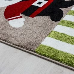 Xrugs Kids Rug Beige Green Red Childrens Play Mats Nautical Theme Boys Bedroom Carpet